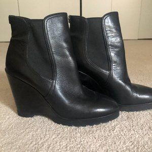 Michael Kors Leather Platform Boots